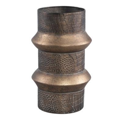 PTMD vaas danzic goudkleurig 30 cm | 2 stuks