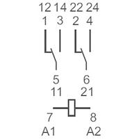 Finder 56.32.9.024.0040 Steekrelais 24 V/DC 12 A 2x wisselcontact 1 stuk(s) - thumbnail