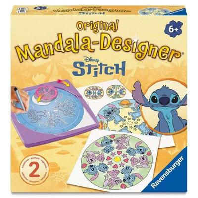 Ravensburger - Mandala Designer - Stitch - Tekenen - Creatieve hobby - Sjablonen - Disney - Leeftijd 6+ - 12028015