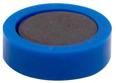 Q-CONNECT magneten, 20 mm, blauw, pak van 10 stuks