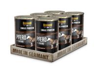 Belcando Single Proteïneblik [6 x 400 g paard], gevarieerd natvoer voor honden, monoproteïne natvoer - thumbnail