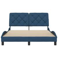 Bedframe zonder matras stof blauw 140x200 cm - thumbnail
