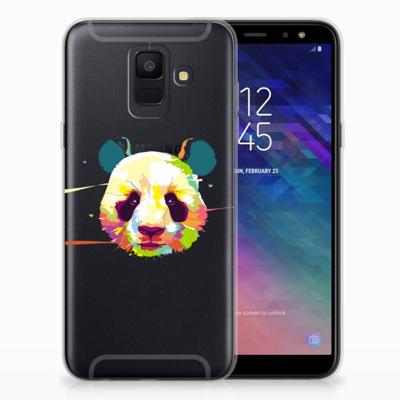 Samsung Galaxy A6 (2018) Telefoonhoesje met Naam Panda Color Samsung Galaxy A6 (2018) Telefoonhoesje met Naam Panda Color