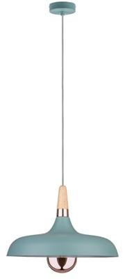 Paulmann Neordic Juna 79655 Hanglamp LED E27 20 W Zachtgroen, Koper, Hout