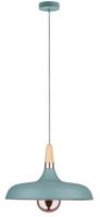 Paulmann Neordic Juna 79655 Hanglamp LED E27 20 W Zachtgroen, Koper, Hout - thumbnail
