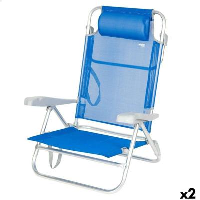 Strandstoel Aktive 47 x 82 x 49 cm (2 Stuks)