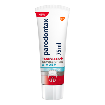 Parodontax Tandpasta tandvlees + gevoeligheid & adem 75 Milliliter Parodontax Tandpasta tandvlees + gevoeligheid & adem 75 Milliliter
