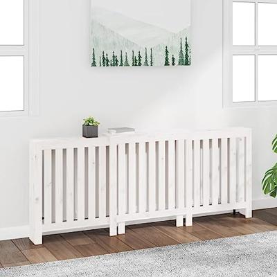 VidaXL Radiatorombouw 210x21x85 cm massief grenenhout wit
