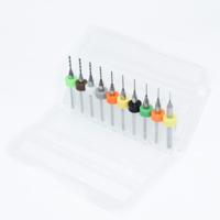 10pcs 0.3mm to 1.2mm PCB mini drill Bit tungsten steel carbide for print circuit board cnc drill Bits Machine - thumbnail