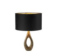 Searchlight Gouden tafellampBucklow met zwarte kap - EU86531BK - thumbnail