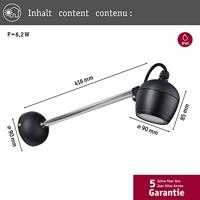 Paulmann Kikolo 94773 LED-buitenlamp (wand) LED 6.2 W Antraciet - thumbnail