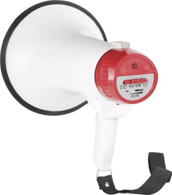 SpeaKa Professional XB-11SR Megafoon Met draagriem, Opnamefunctie