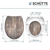 Schutte Duroplast WC-bril OLD WOOD met soft-close en quick-release
 82368 - thumbnail