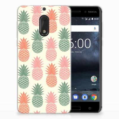 Nokia 6 Siliconen Case Ananas Nokia 6 Siliconen Case Ananas