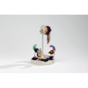 Pluche muizenfamilie op veer met catnip Pluche muizenfamilie op veer met catnip