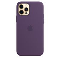 Apple iPhone 12 / 12 Pro Silicone Back Cover met MagSafe Amethist - thumbnail