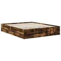 Bedframe met lade Gerookte Eik 160 x 200 cm Geconstrueerd hout - thumbnail
