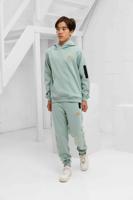 Malelions Counter Trainingspak Kids Lichtblauw - Maat 140 - Kleur: LichtblauwOranje | Soccerfanshop - thumbnail