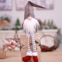 Schattig zittend Faceless lange benen elf pop kerst decoratie (grijs) - thumbnail