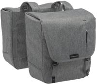 New looxs nova double - dubbele fietstas, grijs - thumbnail