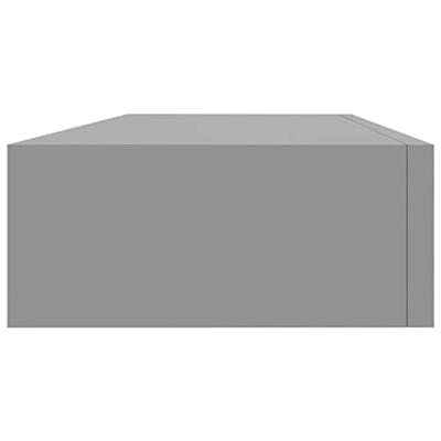 Wandschap met lade 60x23,5x10 cm MDF grijs Wandschap met lade 60x23,5x10 cm MDF grijs