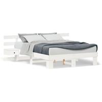 Bedframe met lade Wit 160 x 200 cm - thumbnail