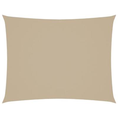 VidaXL Zonnescherm rechthoekig 3x4 m oxford stof beige - thumbnail