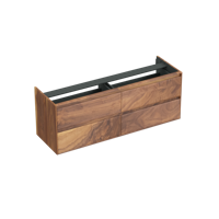 Onderkast Forzalaqua Reno 160x51x60 Cm 4 Lades Softclose Noten Pure Walnut - thumbnail