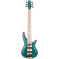 Ibanez SR1426B Premium Caribbean Green Low Gloss 6-snarige elektrische basgitaar met gigbag - thumbnail