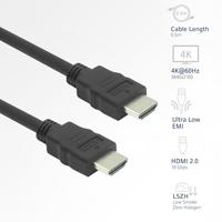 ACT AK3870 HDMI 4K LSZH Premium High Speed kabel v2.0 | HDMI-A male - HDMI-A male | 50 cm - thumbnail