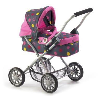 Kleine Poppenwagen Smarty - Funny Pink Kleine Poppenwagen Smarty - Funny Pink