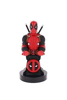 Cable Guys - Deadpool Plinth Marvel Gaming Accessories Holder & Phone Holder for Most Controller (Xbox, Play Station, Nintendo Switch) & Phone