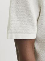 Jack & Jones Jjegeorge Knit Polo Ss Sn Poloshirts Cloud Dancer - thumbnail