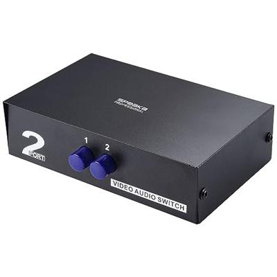 SpeaKa Professional SP-11175216 Composite-switch 2 poorten Met audiopoorten SpeaKa Professional SP-11175216 Composite-switch 2 poorten Met audiopoorten