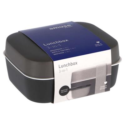 Amuse 3in1 Lunchbox Grijs Amuse 3in1 Lunchbox Grijs