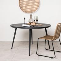 Nohr Ronde Tuintafel 'Erikka' 120cm, kleur Zwart - thumbnail