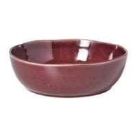 Schaal Toscane - bordeauxrood - ø22.8x7 cm - thumbnail