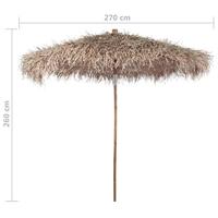 VidaXL Parasol van bamboe met dak van bananenbladeren 270 cm - thumbnail