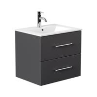 Wastafelkast Odin Antraciet 60 cm - thumbnail