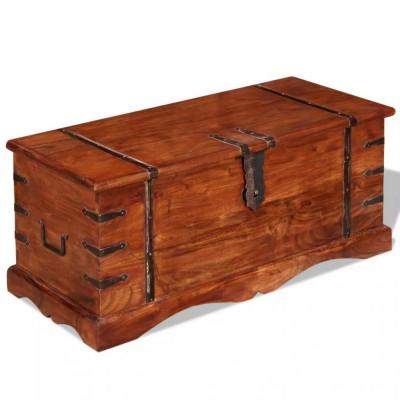 VidaXL Opbergkist massief hout