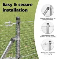 VidaXL Afrasteringspaal zilver 10 x 0,5 m (19 x 19 mm gaas) staal - thumbnail