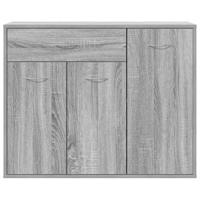 Dressoir 88x30x70 cm bewerkt hout grijs sonoma eikenkleurig - thumbnail