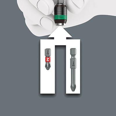 Wera 7463 Kraftform Pistoolgreep Instelbare Momentschroevendraaier met standaardinstellingen met Rapidaptor Snelwisselhouder, 1/4 duim,4,0 Nm - 1 - thumbnail