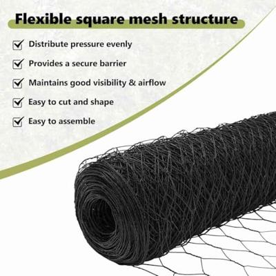 VidaXL Hexagon hek grijs 1,2 x 100 m pvc