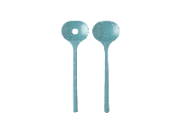 Mepal saladebestek Bloom 2-delig - pebble green - thumbnail