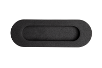 Schuifdeurkom Ello ovaal zwart - thumbnail