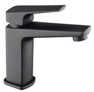 Wastafelkraan Schutte Raven Mengkraan Eéngreeps Zwart Met Click Waste - thumbnail