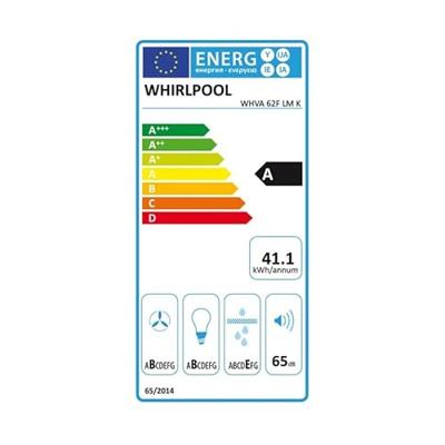 Whirlpool WHVA 62F LM K Afzuigkap vlakscherm Zwart - thumbnail