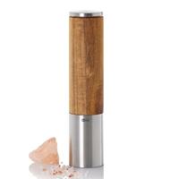 AdHoc - Elektrische peper- of zoutmolen eMill.5, 22 cm, Zilver, Acacia - thumbnail