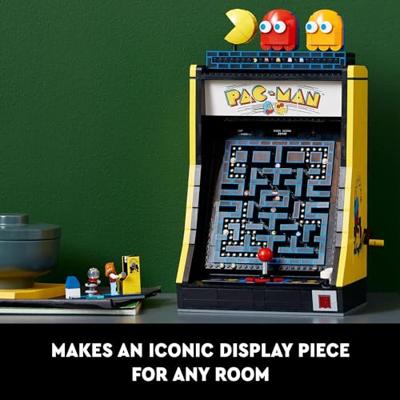 LEGO 10323 Icons PAC-MAN Arcadespel, modelkit voor volwassenen om te bouwen, gamemachine met personages